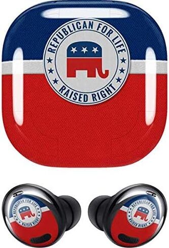 Skinit Decal Audio Skin Compatible with Samsung Galaxy Buds Pro - Skinit Originally Designed Republican for Life Design in Saudi Arabia