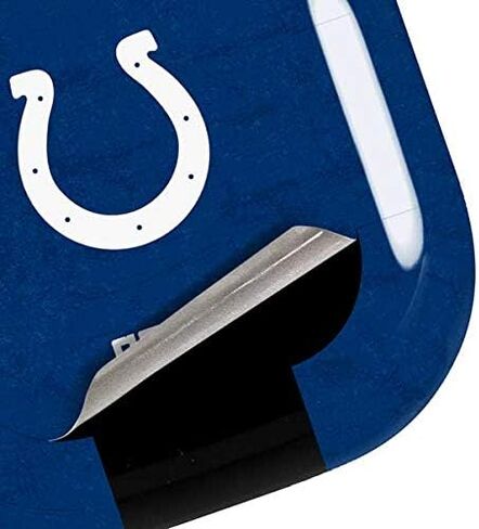 ملصق صوتي من Skinit متوافق مع Samsung Galaxy Buds Pro - تصميم مرخص رسميًا من الدوري الوطني لكرة القدم الأمريكية NFL Indianapolis Colts in Saudi Arabia