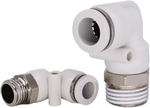 PL pneumatic quick connector trachea hose outer diameter 1/8 1/4 3/8 1/2 air elbow cylinder solenoid valve connector 6 8 10 12mm(PL6-01) in Saudi Arabia