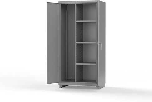خزانة حراسة قوية 14 GA للخدمة الشاقة مع 3 أرفف - 36 بوصة عرض × 24 بوصة عمق × 75 بوصة ارتفاع in Kuwait