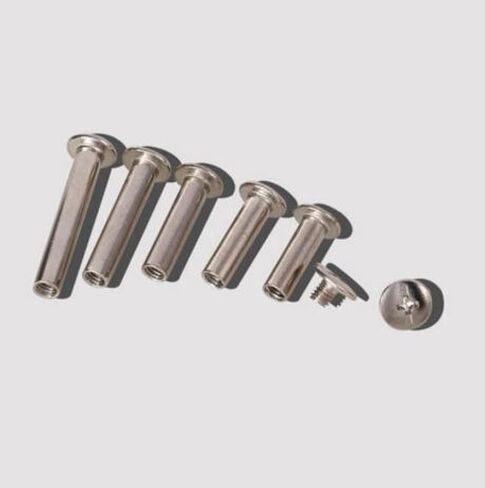 Screw Rivets 20pcs M4 Screws Cheap Snap Rivet Books Butt Screw Photo Album Binding Screw in Saudi Arabia