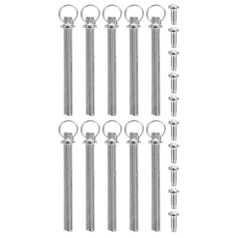 PRETYZOOM 10 Set Hand Fan Rivet Nail Nut Repair Kit Central Rotating Shaft Replacement for DIY Paper Flower Foldable Hand Fan Accessories Silver in Saudi Arabia