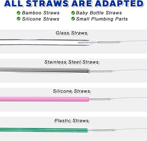 2 Pcs Long Tube Cleaner Brush, Extra Long Pipe Tube Cleaner Flexible Longs Drain Brush Bristles Drain Cleaning Brushes 55 Inch Nylon Spring Aquarium Filter Brushes for Home Kitchen Automotive in Saudi Arabia