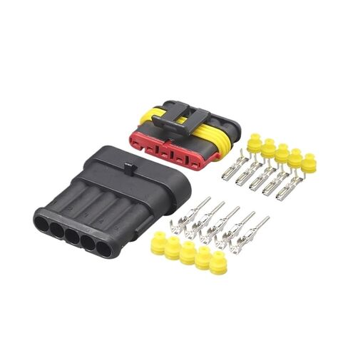 Fengpeng 2-5 مجموعات عدة 5pin Way AMP Super Seal مقاوم للماء سلك كهربائي موصل التوصيل للسيارة موصل مقاوم للمياه (2 مجموعة) in Kuwait