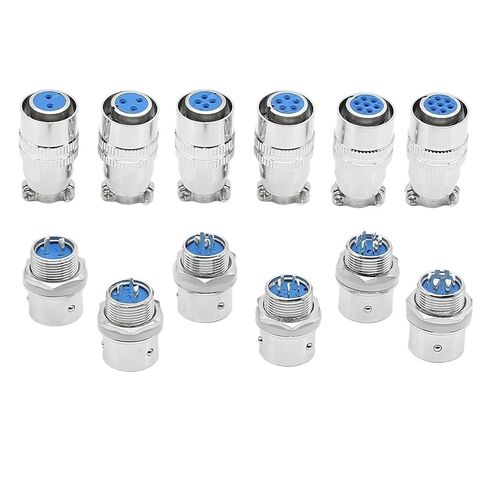 fengpeng XS12 موصل الطيران دفع سحب دائري سريع 2/3/4/5/6/7PIN مطلي بالذهب الاتصال الذكور والإناث المكونات (XS12-3P ذكر أنثى) in Kuwait