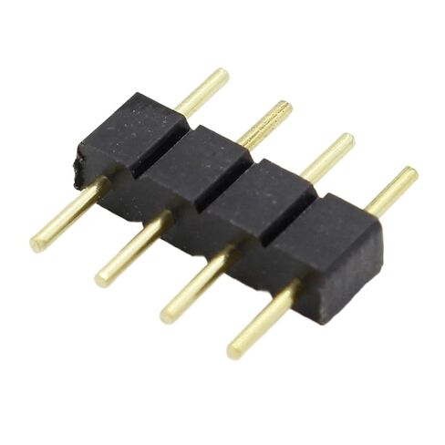 Fengpeng 10 قطعة موصل شريط LED 4 دبوس RGB صف مزدوج ذكر LED لمصباح 2835 5050 in Saudi Arabia