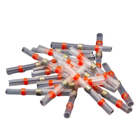 Fengpeng 50 قطعة سدادة حرارية قابلة للانكماش موصلات أسلاك طرفية AWG22-18 كم لحام أحمر مقاوم للماء in Kuwait