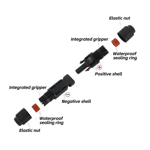 Fengpeng 5 زوج/وحدة x موصلات الطاقة الشمسية الذكور والإناث موصل لوحة مقاومة للماء الطاقة الشمسية الكهروضوئية للكابل 2.5/4/6mm2 in Kuwait
