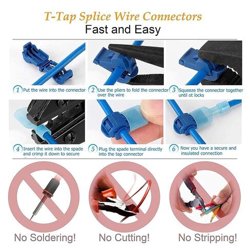 20 زوجًا من موصلات الأسلاك السريعة من Fengpeng، أطراف تجعيد مع قفل سريع، وصلة كابل كهربائي in Kuwait