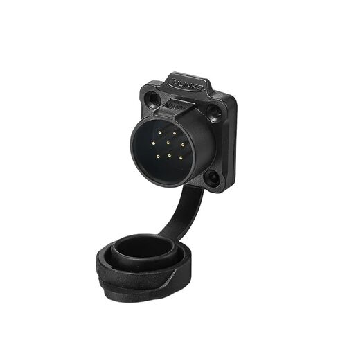 1Pcs 2 3 4 5 6 7 8 Pin M12 Waterproof Industrial Connectors Cable Power IP68 AC/DC Female Male Socket PBT Plastic Jack(2 Pin Set) in Saudi Arabia