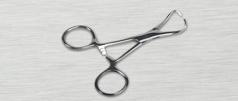 مشابك مناشف Medline Backhaus، درجة أرضية، من الفولاذ المقاوم للصدأ، غير معقمة، للاستخدام الفردي، 3.5 بوصة، صندوق مكون من 12 قطعة لكل منها in Saudi Arabia