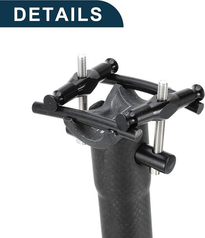 Bike Seat Posts Lightweight Bike Saddle Post Seat Tube Matte Black 1 Pcs 27.2x350mm Carbon Fiber in Saudi Arabia