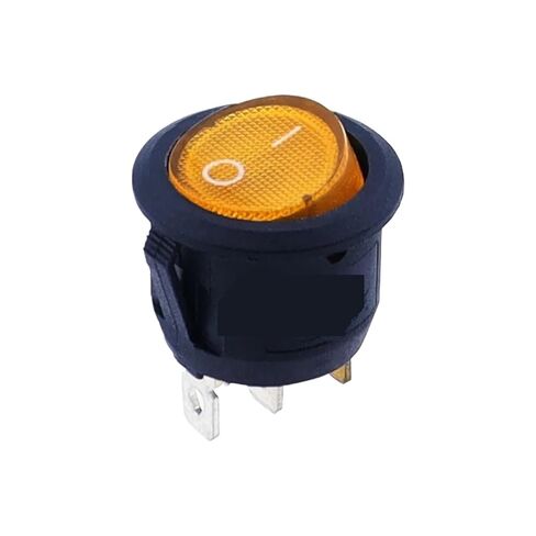Button Switch Control Box 1PCS L-ed Switch 20A Light Power Car Button Lights ON/Off 3pin Round Rocker Control Box Switch(Red,220 V) in Saudi Arabia