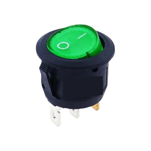 Button Switch Control Box 1PCS L-ed Switch 20A Light Power Car Button Lights ON/Off 3pin Round Rocker Control Box Switch(Red,220 V) in Saudi Arabia