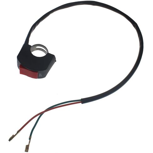 22 MM Motorcycle Handlebar Switch with Red On Off Push Button for Motorcycle, ATV, Scooter and Electric Bike (2 PCS) in Kuwait
