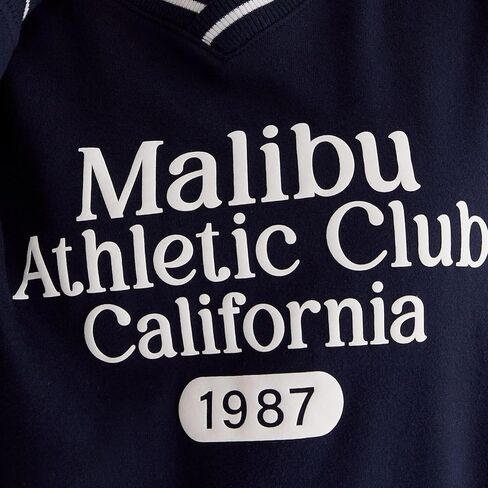 AEROPOSTALE Women's Malibu Athletic Oversized V-neck Sweatshirt in Saudi Arabia