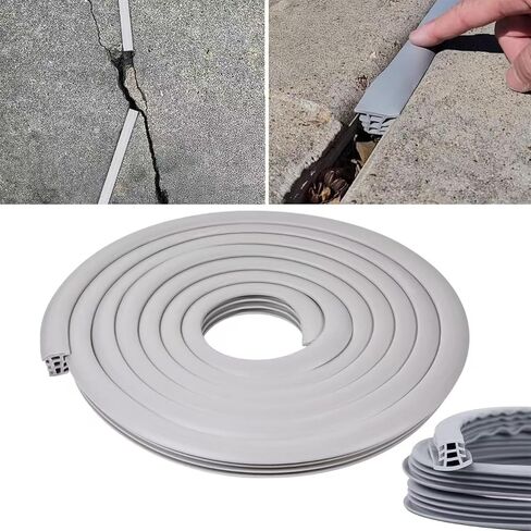 Flexible EPDM Rubber Strip (50 ft Long & 1" Wide) for Concrete Crack Repair and Replacement, Flexible Rubber Expansion Joint Filler, Weather and Aging Resistant for Sidewalks, Driveway in Saudi Arabia