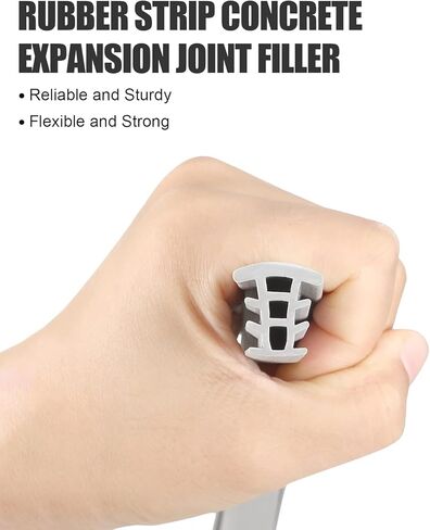 Flexible EPDM Rubber Strip (50 ft Long & 1" Wide) for Concrete Crack Repair and Replacement, Flexible Rubber Expansion Joint Filler, Weather and Aging Resistant for Sidewalks, Driveway in Saudi Arabia