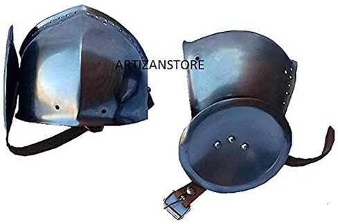 ARTIZANSTORE Medieval Steel Knee Cops Armour LARP Renaussance Replica SCA Combat in Saudi Arabia