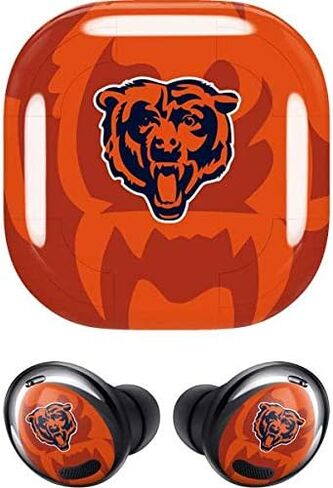 Skinit Decal Audio Skin Compatible with Samsung Galaxy Buds Pro - Officially Licensed NFL Chicago Bears Double Vision Design in Saudi Arabia