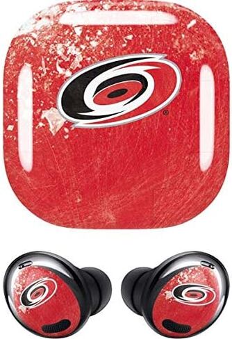 Skinit Decal Audio Skin Compatible with Samsung Galaxy Buds Pro - Officially Licensed NHL Carolina Hurricanes Frozen Design in Saudi Arabia