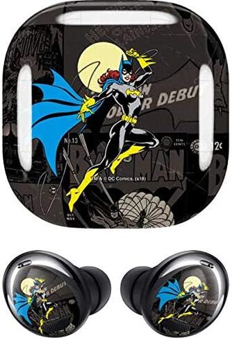 Skinit Decal Audio Skin Compatible with Samsung Galaxy Buds Pro - Officially Licensed Warner Bros Batgirl Mixed Media Design in Saudi Arabia