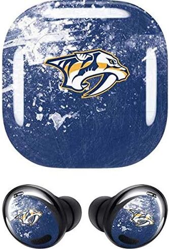 Skinit Decal Audio Skin Compatible with Samsung Galaxy Buds Pro - Officially Licensed NHL Nashville Predators Frozen Design in Saudi Arabia