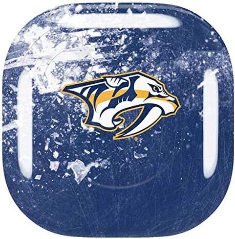 Skinit Decal Audio Skin Compatible with Samsung Galaxy Buds Pro - Officially Licensed NHL Nashville Predators Frozen Design in Saudi Arabia