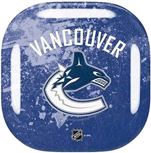 Skinit Decal Audio Skin Compatible with Samsung Galaxy Buds Pro - Officially Licensed NHL Vancouver Canucks Frozen Design in Saudi Arabia