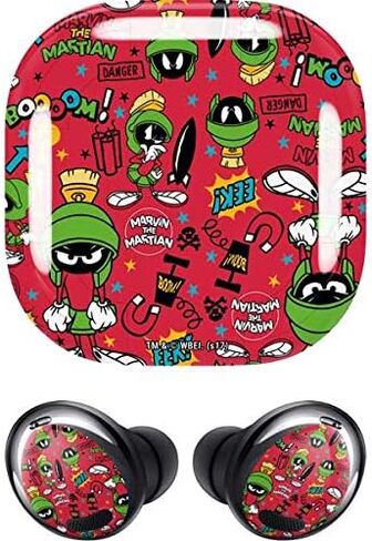 Skinit Decal Audio Skin Compatible with Samsung Galaxy Buds Pro - Officially Licensed Warner Bros Marvin The Martian Patches Design in Saudi Arabia