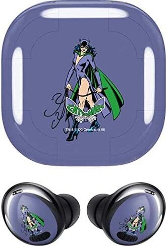 Skinit Decal Audio Skin Compatible with Samsung Galaxy Buds Pro - Officially Licensed Warner Bros Catwoman Portrait Design in Saudi Arabia
