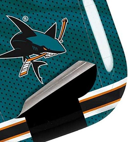 Skinit Decal Audio Skin Compatible with Samsung Galaxy Buds Pro - Officially Licensed NHL San Jose Sharks Home Jersey Design in Saudi Arabia