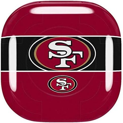 Skinit Decal Audio Skin Compatible with Samsung Galaxy Buds Pro - Officially Licensed NFL San Francisco 49ers Zone Block Design in Saudi Arabia