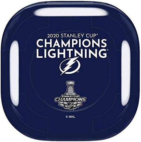 Skinit Decal Audio Skin Compatible with Samsung Galaxy Buds Pro - Officially Licensed NHL 2020 Stanley Cup Champions Lightning Design in Saudi Arabia
