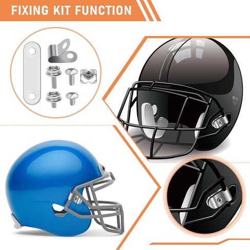 81 Pcs Football Helmet Repair Kit, Coldairsoap Hockey Helmet Replacement Parts Including Visor Clips J Clips Screwdriver Chin Strap Adapter Maintenance Tools for Baseball, Softball Helm in Kuwait