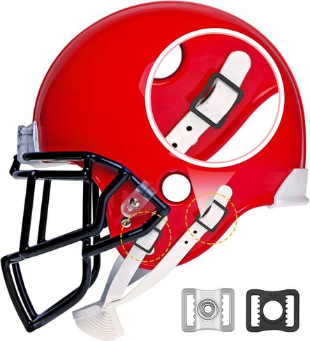 81 Pcs Football Helmet Repair Kit, Coldairsoap Hockey Helmet Replacement Parts Including Visor Clips J Clips Screwdriver Chin Strap Adapter Maintenance Tools for Baseball, Softball Helm in Kuwait