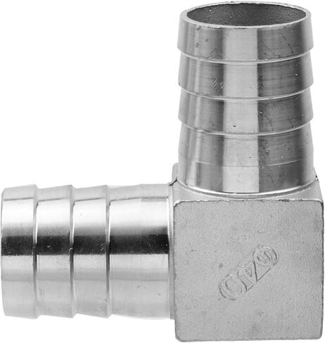 Semetall Hose Barb Fitting 1-1/2" ID,304 Stainless Steel 90 Degree L Shaped Elbow Hose Barb Fittings with Hose Clamps(Pack of 1) in Saudi Arabia