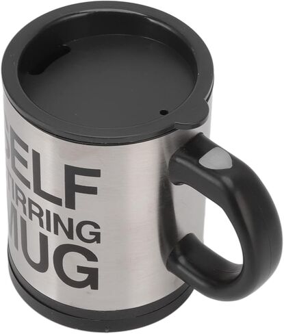 Zerodis Self Stirring Coffee Mug Automatic Stainless Steel Mixing Cup for Coffee and Hot Beverages Perfect for Home and Office Kitchen Appliances (Black) in Kuwait