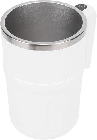 Self Stirring Mug, 380ml 304 Stainless Steel Magnetic Stirring Cup with LED Temperature Display and USB Charging, Automatic Cup for Coffee, Milk, Cocoa, Office, Kitchen, in Saudi Arabia
