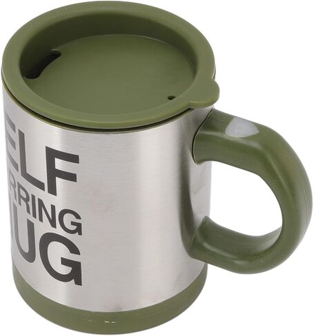 Zerodis Self Stirring Coffee Mug Automatic Stainless Steel Mixing Cup for Coffee and Hot Beverages Perfect for Home and Office Kitchen Appliances (Black) in Saudi Arabia