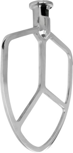 Long-lasting Stainless Steel Flat Beater for KitchenAid, Designed for KV25G and K5 Bowl-Lift Mixer Models in Saudi Arabia