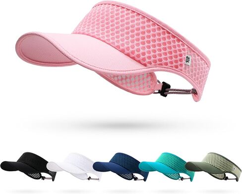 LONGLONG Sports Sun Visor Hat - Moisture Wicking Sun Protection with Adjustable Strap for Running Tennis Golf Hiking in Kuwait