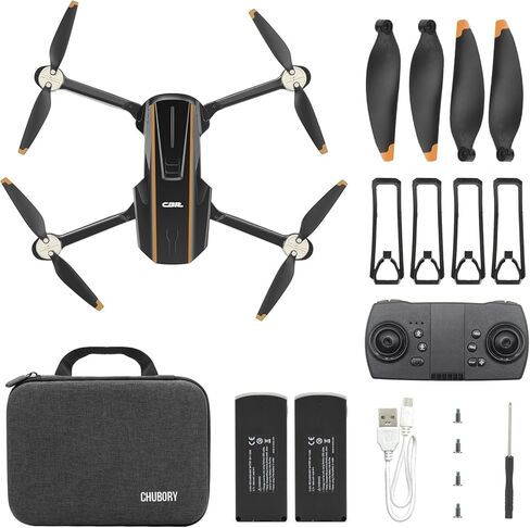 CHUBORY X10 PRO GPS Drone with Camera for Adults 4K UHD, 90 Min Extended Flight Duration, 3280 FT Vast Control Range, Auto Return Home, Track Me Mode, Brushless Engine, 5G FPV RC Quadcopter for Novices (<0.55lb) in Saudi Arabia