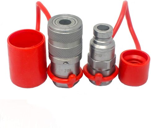1/4″ Flat Face Hydraulic Quick Connect Coupler Set, 3/8″ SAE Thread in Saudi Arabia