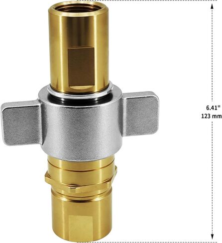 1" NPT Wet-Line Wing Nut Hydraulic Quick Disconnect Coupler/Coupling Set, Heavy-Duty Brass for Industrial Hydraulic Systems in Saudi Arabia