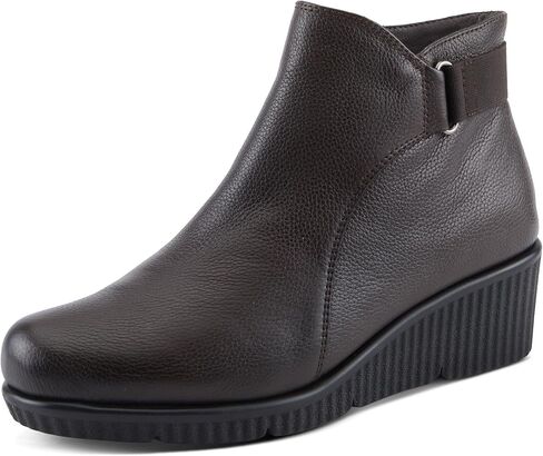 Spring Step Women's ABRUZZO Ankle Booties with Pebbled Leather, Modern Wedge Sole, and Removable Insoles in Saudi Arabia