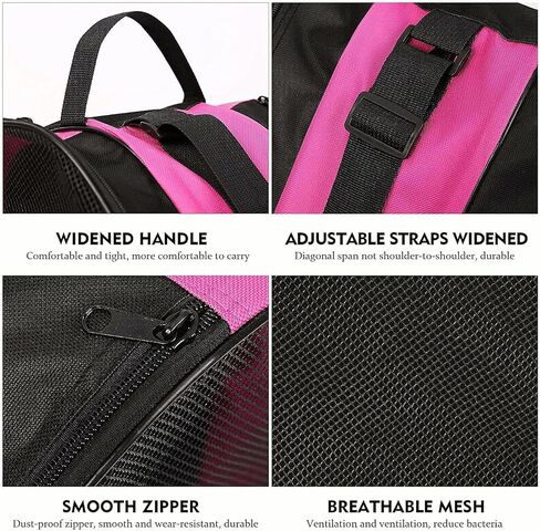 Unisex Ice Skate Bag with Adjustable Shoulder Strap - Breathable Oxford Cloth Skating Shoes Storage Bag in Saudi Arabia