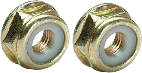 2pcs M10x1 25 Left Hand Thread Nuts Compatible with Lawn Mowers and Trimming Tools in Saudi Arabia