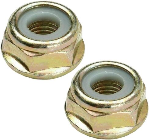 2pcs M10x1 25 Left Hand Thread Nuts Compatible with Lawn Mowers and Trimming Tools in Saudi Arabia