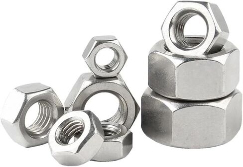 RWRAPS 1~50Pcs Left Hand Thread Nuts M3 -M20 304 Stainless Steel Reverse Opposite Left Thread Tighting Nut Hardware Nut(M20-1pcs) in Saudi Arabia